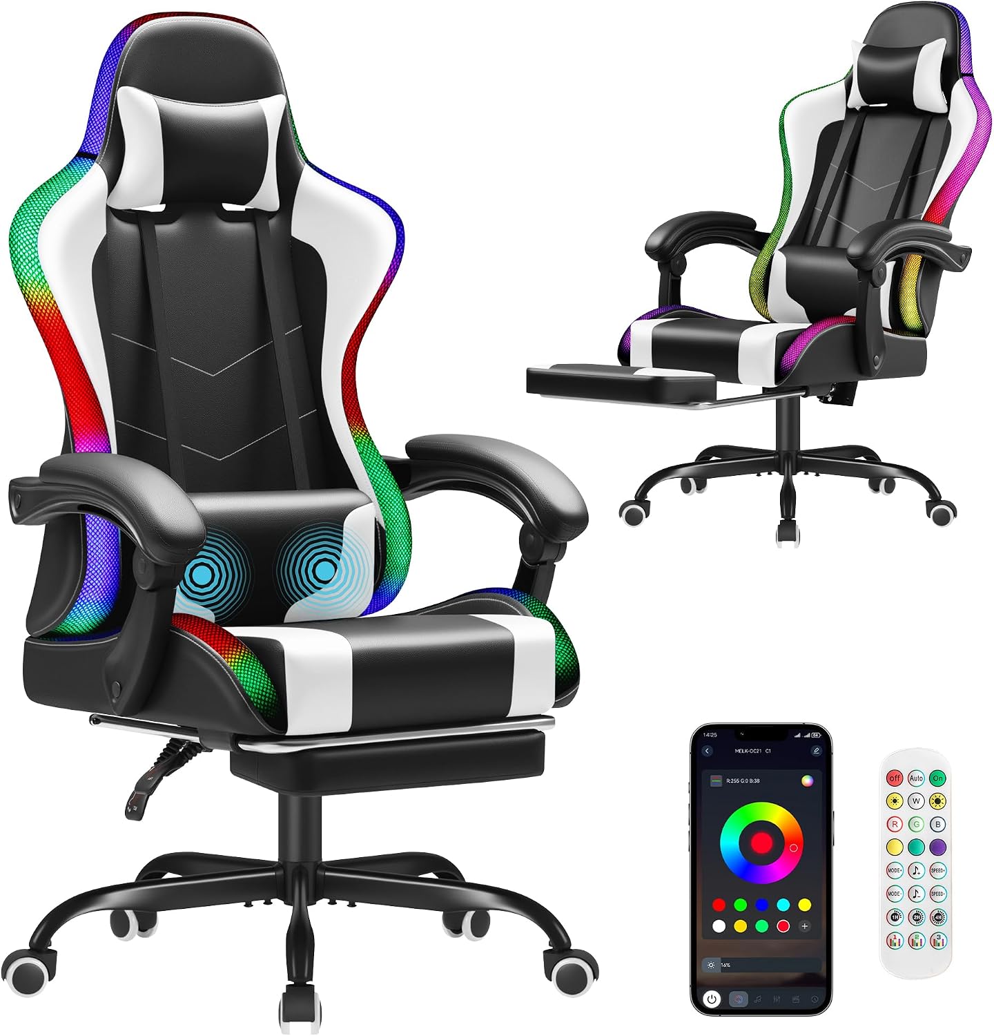 Massage - Chaise de jeu Homall, chaise ergonomique